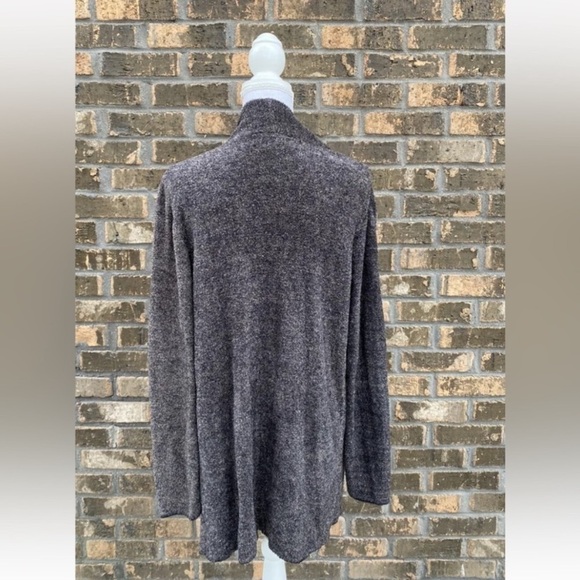 Barefoot Dreams Cozy Chic Lite Calypso Waterfall Draped Wrap Cardigan - Picture 3 of 5